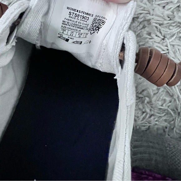 White Sperry Top Sider Boat Shoes - Picture 9 of 9